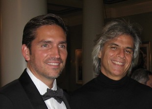 Stefano Mainetti (a destra) con Jim Caviezel