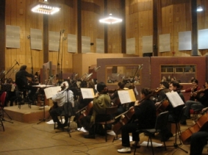 Stromberg dirige la Moscow Symphony durante una registrazione