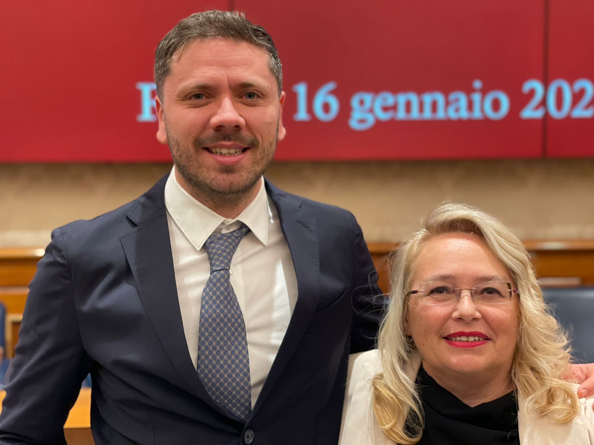 Il direttore artistico Gianluca Scarpa e la presidente Donatella Cocchini