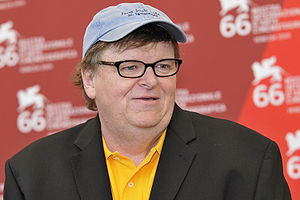 Il regista Michael Moore