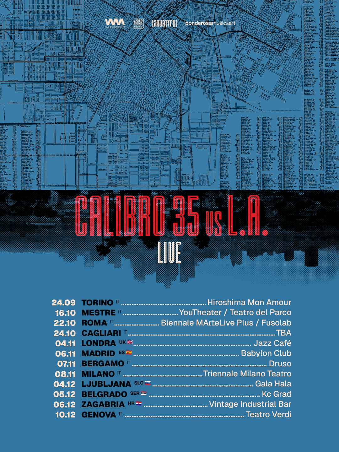 ColonneSonore.Net locandina calibro35 tour 2026