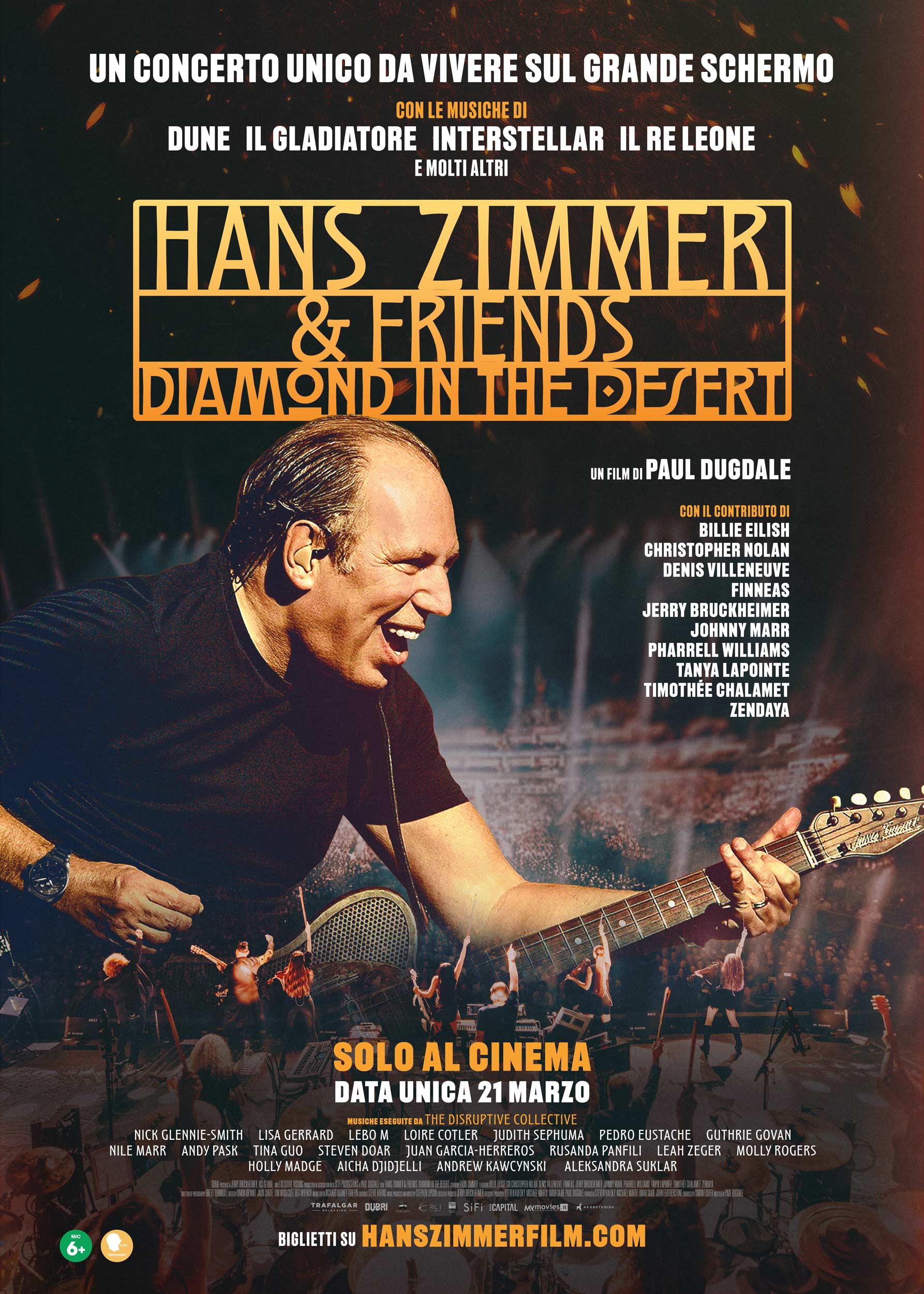 locandina hans zimmer friends desert concert