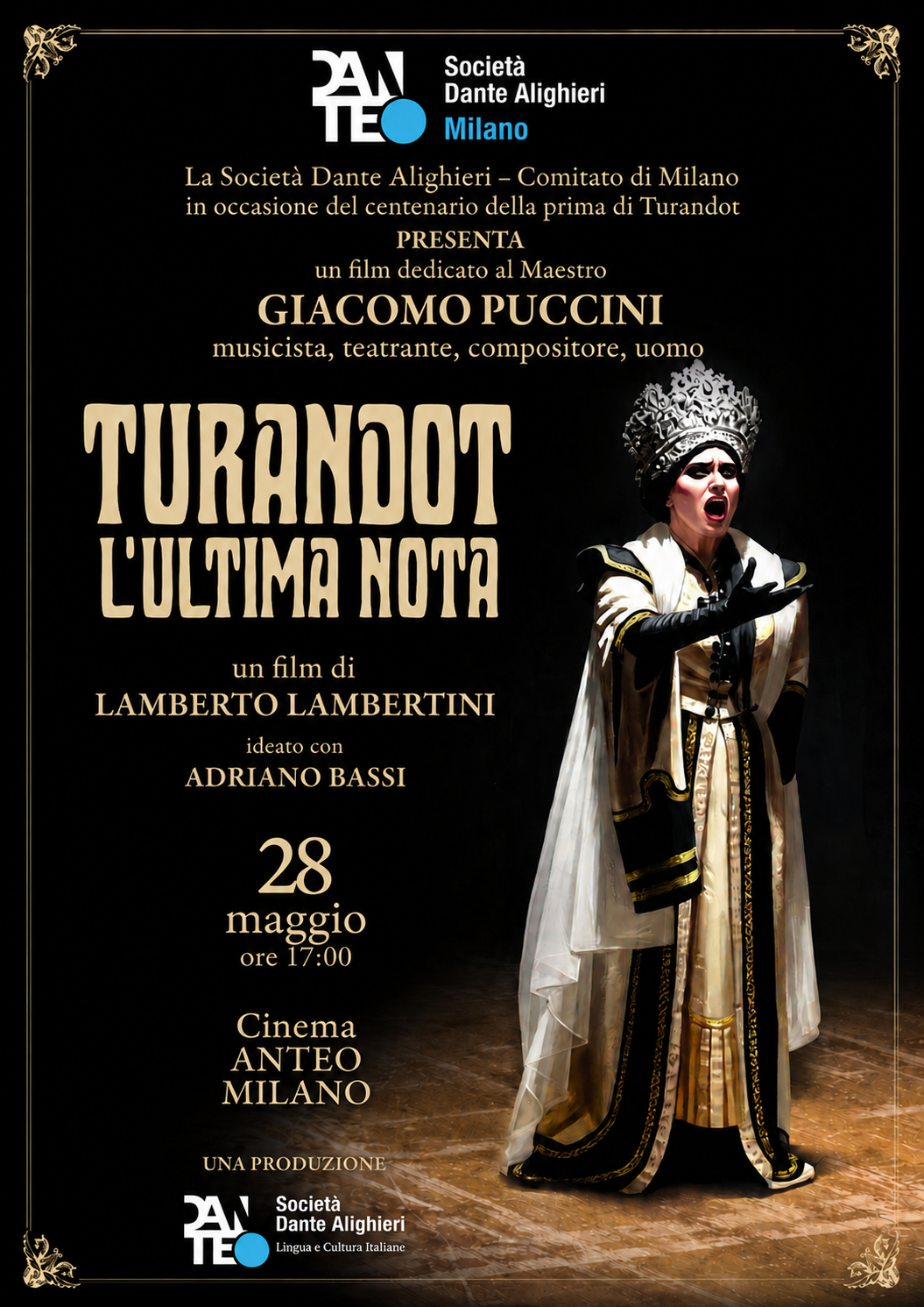 locandina turandot film milano