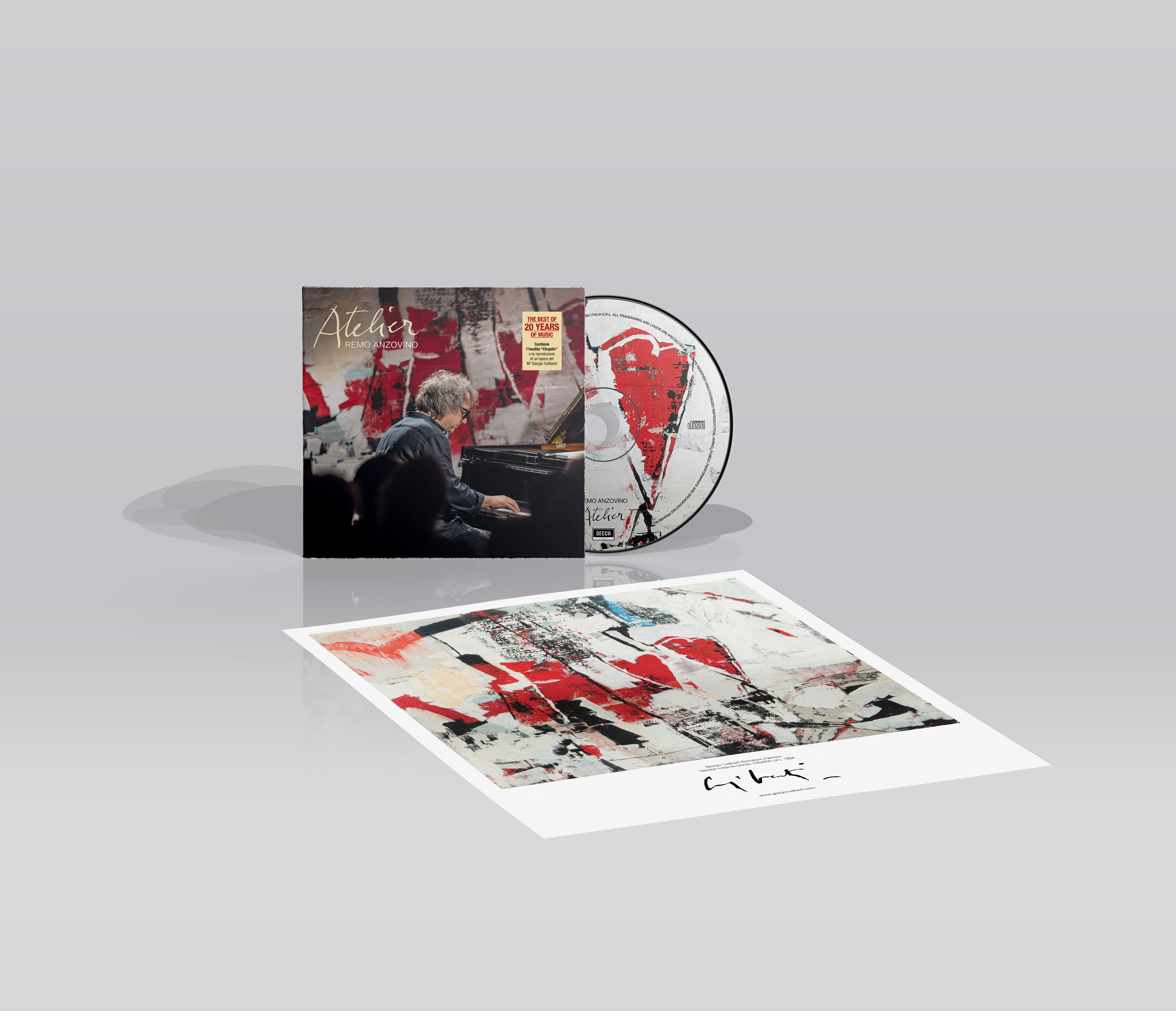 Remo Anzovino Atelier 3D cd sticker