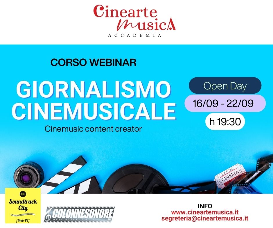 CORSO GIORNALISNO CINEMUSICALE Open Day SETT 25
