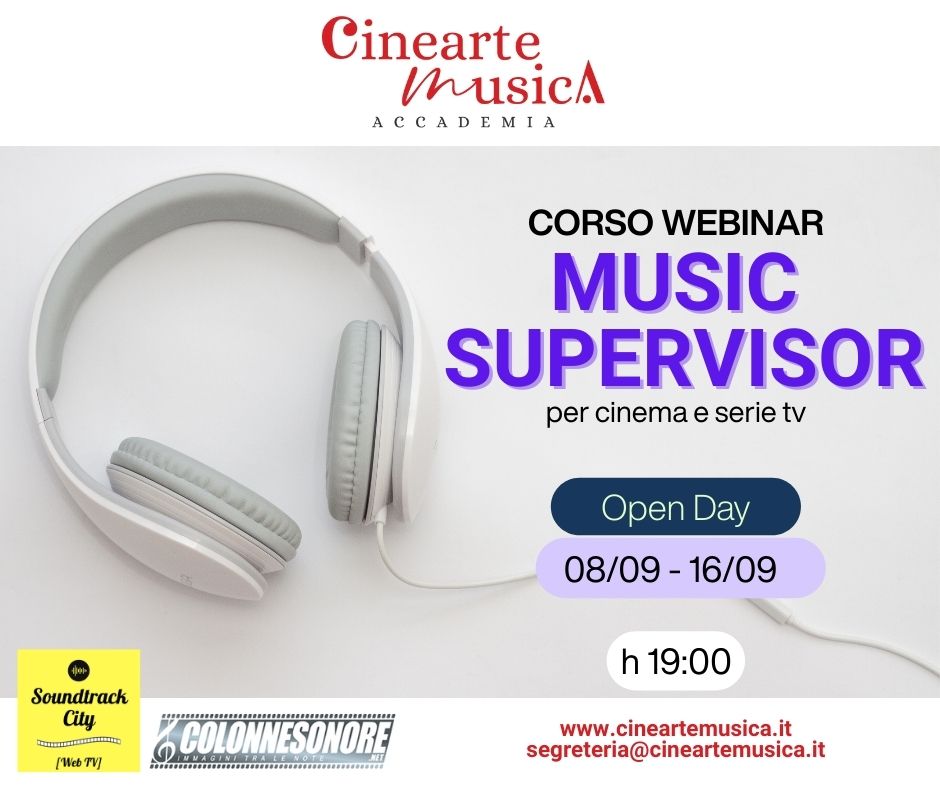 CORSO MUSIC SUPERVISOR Open Day SETT 25