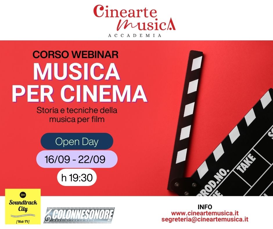 CORSO MUSICA PER CINEMA Open Day SETT 25