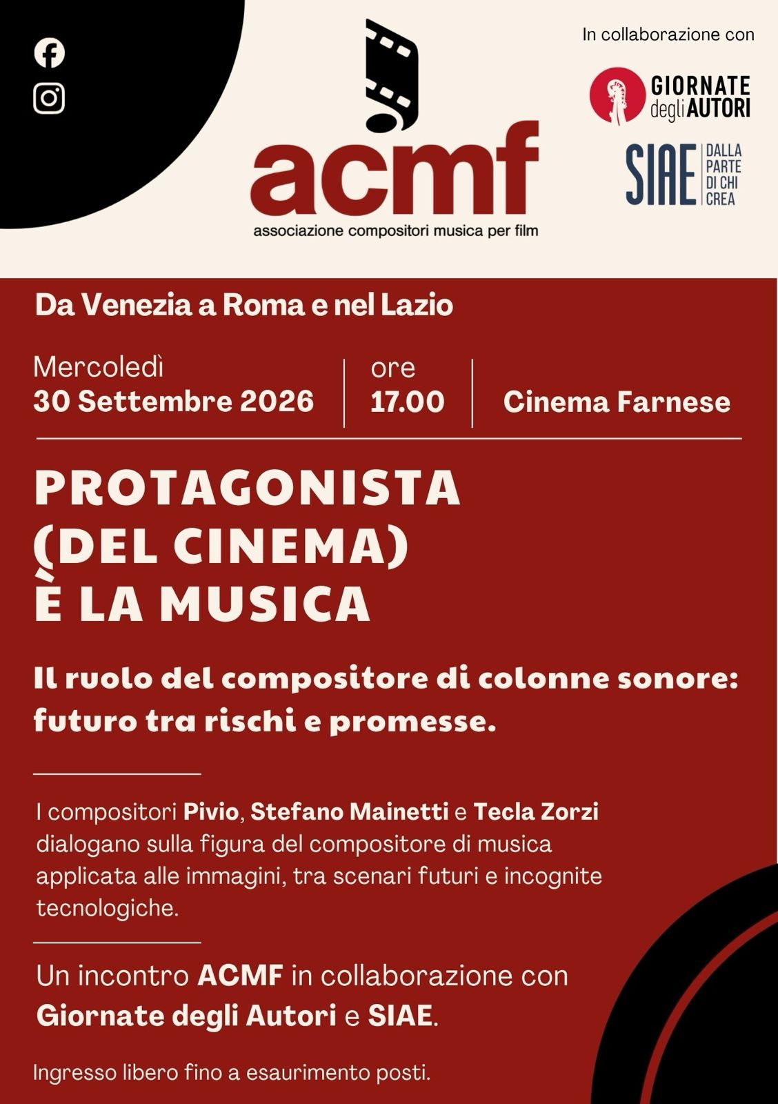 locandina acmf GdA Siae