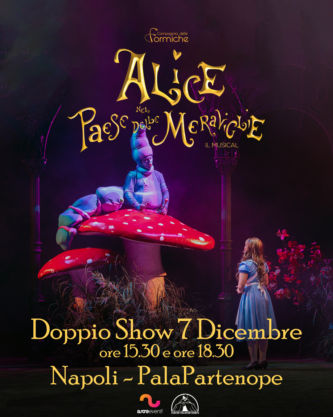 locandina alice nel paese delle meraviglie musical 2025 2