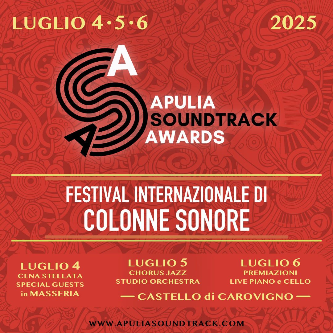 locandina apulia soundtrack awards 2025 carovigno