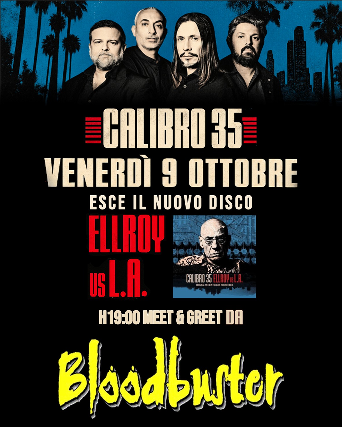 locandina calibro 35 presentazione album evl