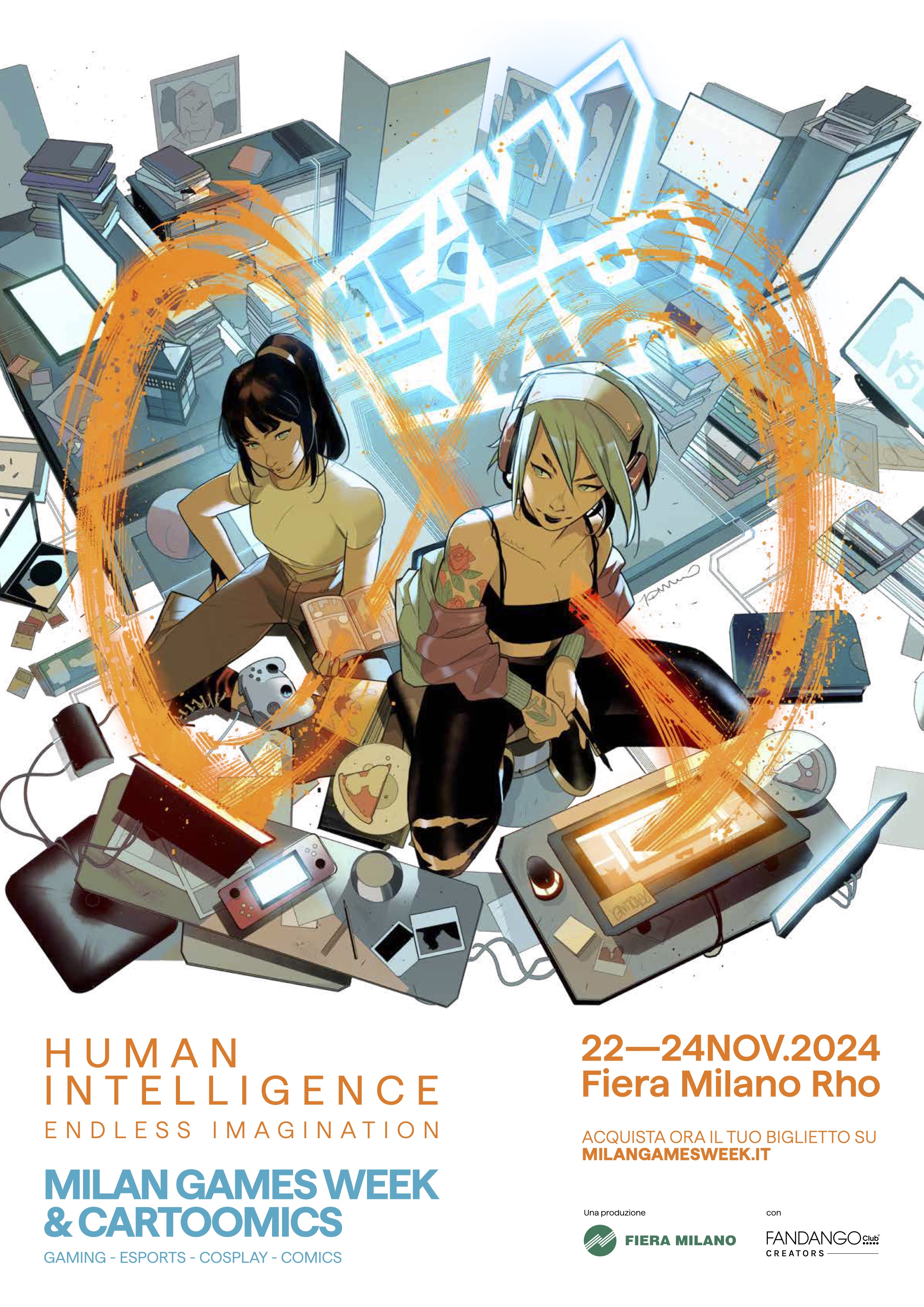 locandina cartoomics milan 2024