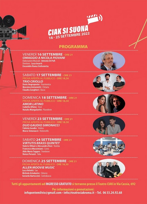 locandina ciak si suona 2022