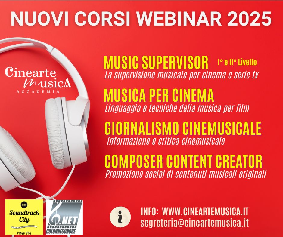 locandina cineartemusica corsi 2025