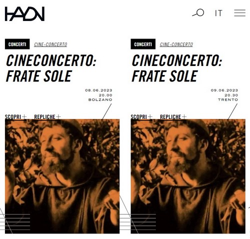 locandina cineconcerto frate sole 1