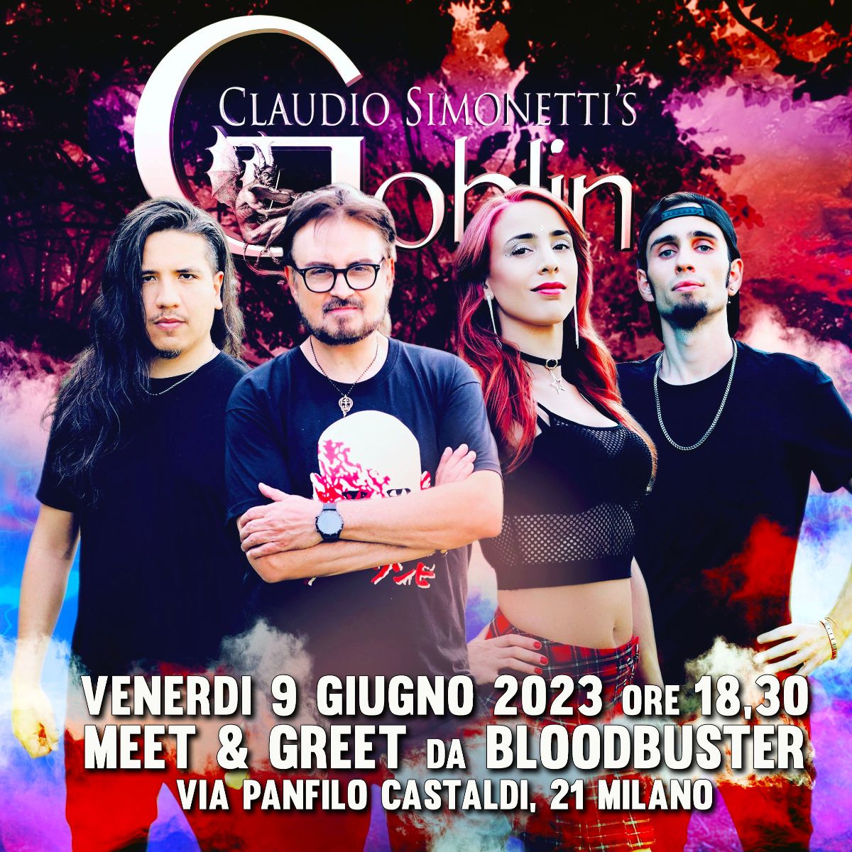 locandina claudio simonetti bloodbuster 2023