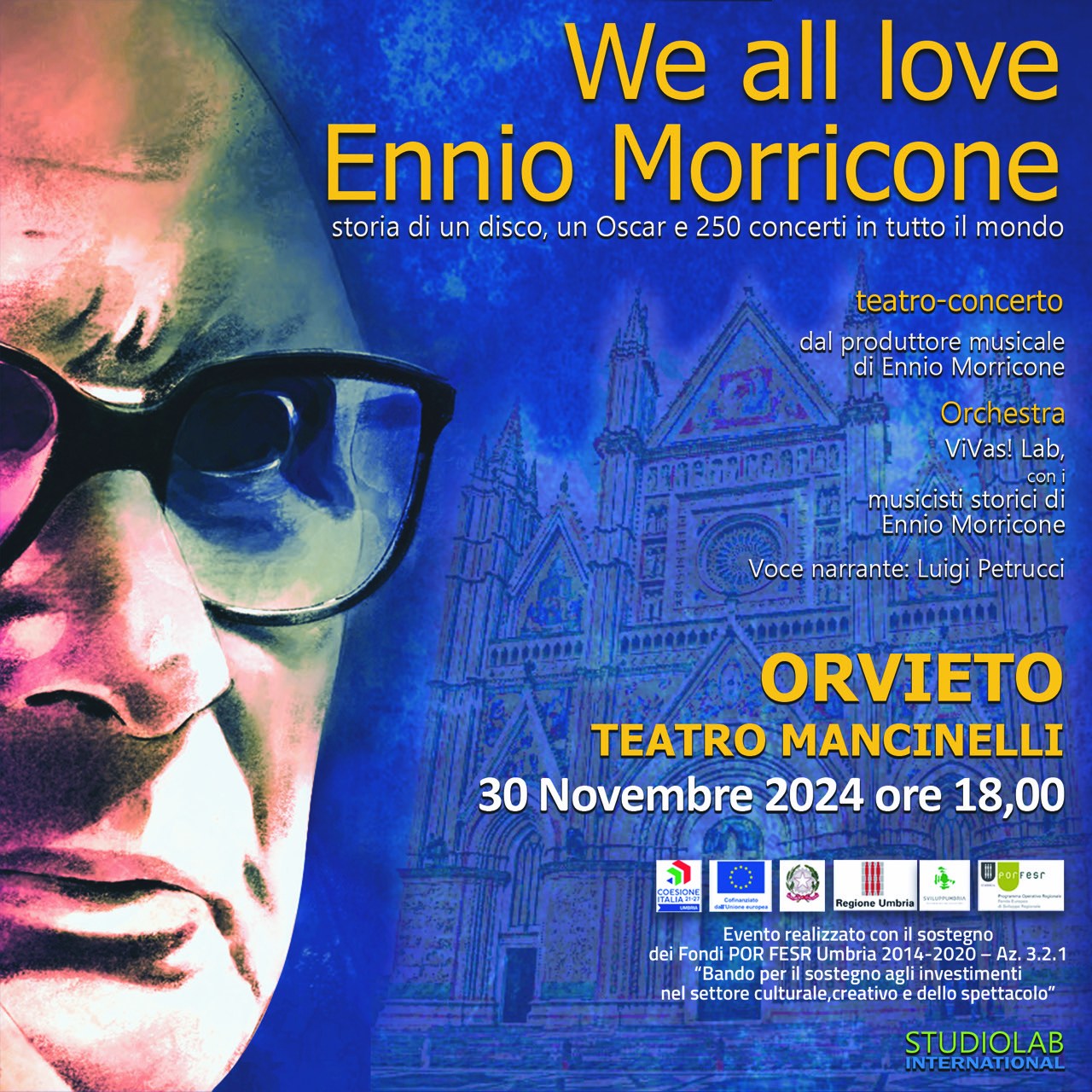 locandina concerto we all love ennio morricone orvieto