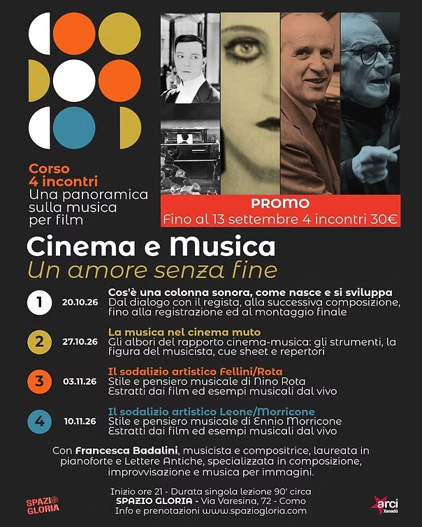locandina corso cinema musica badalini