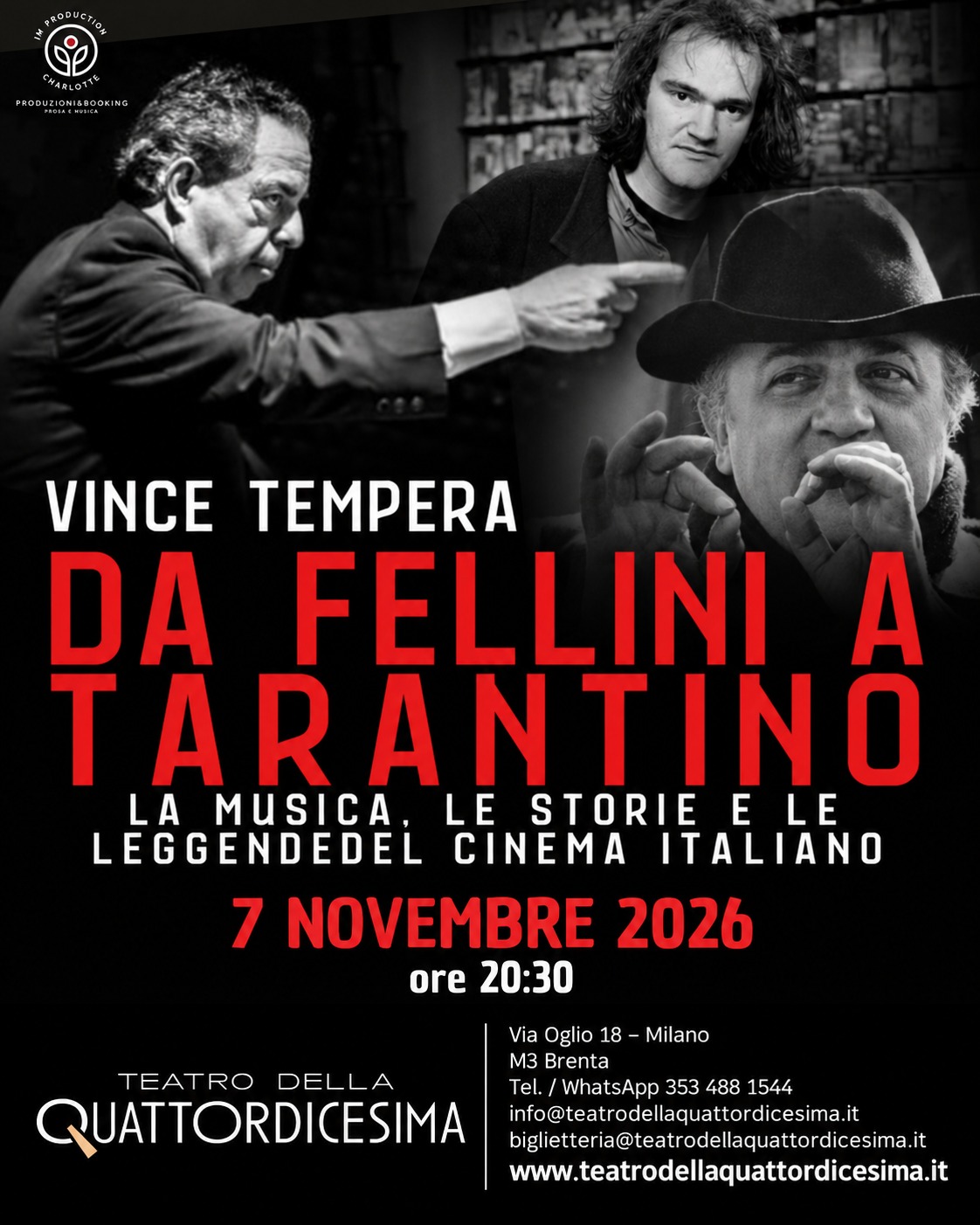 locandina fellini tarantino concerto rifatta
