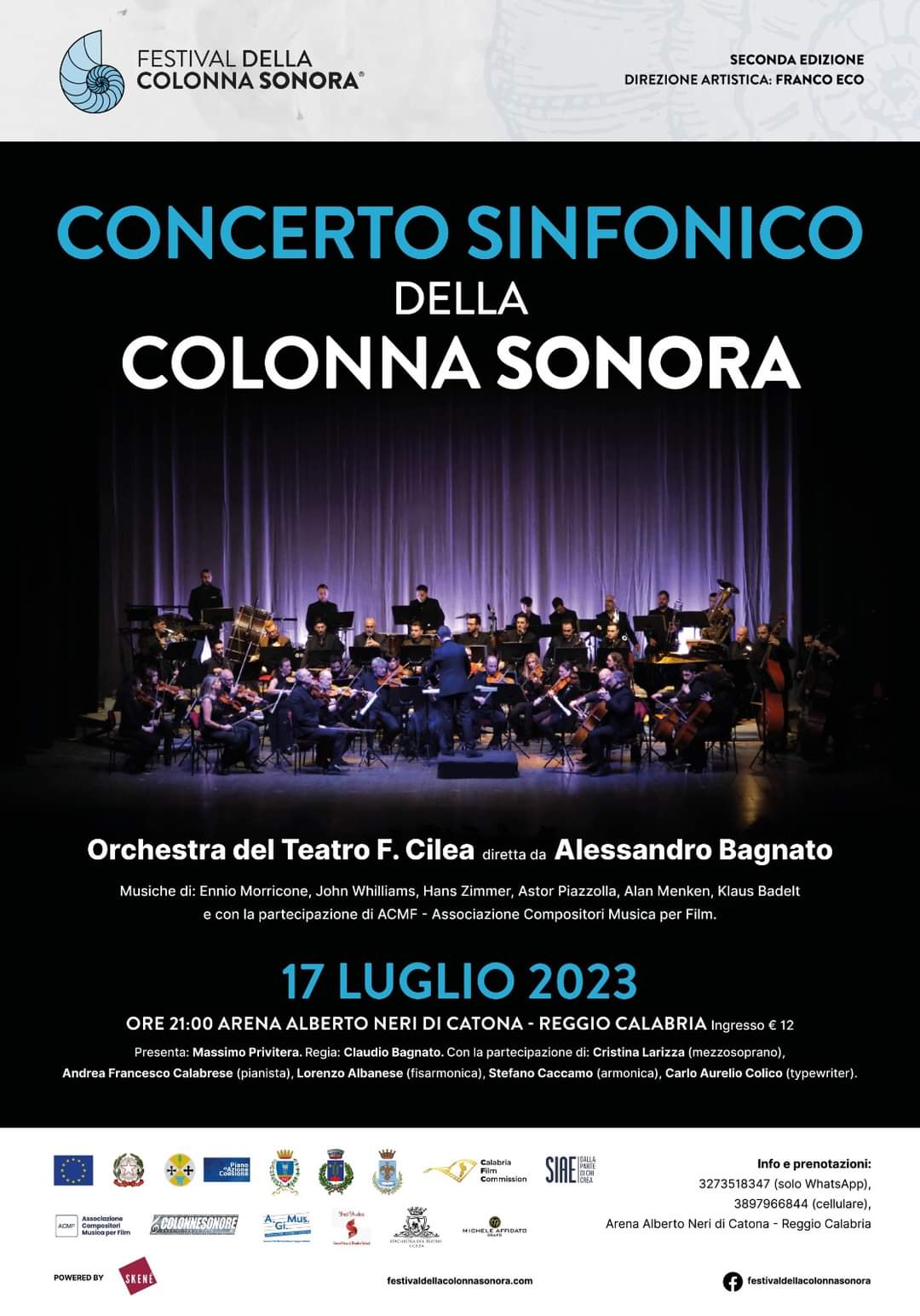 locandina festival della colonna sonora calabria 2023 2