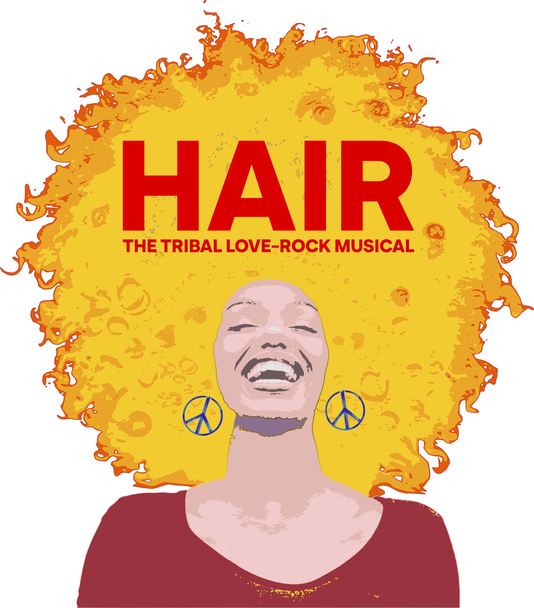 locandina hair musical milano