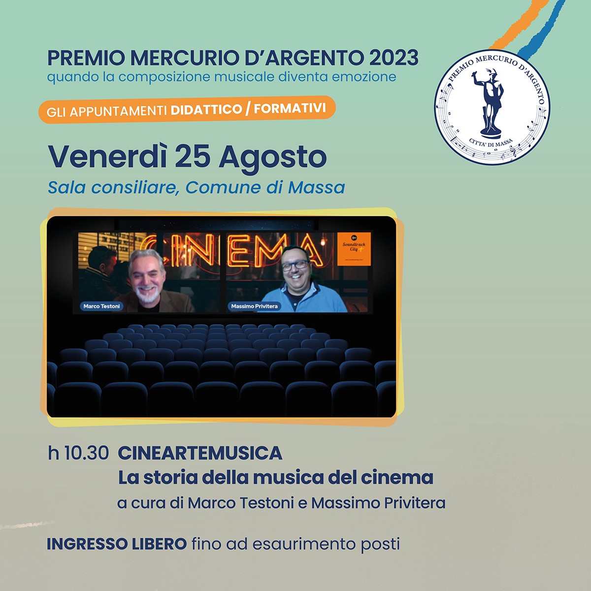 locandina mercurio argento 2023 workshop privitera testoni