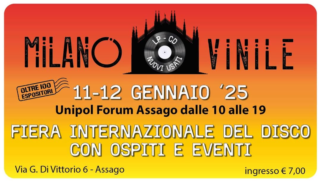 locandina milano assago fiera dischi 2025 2