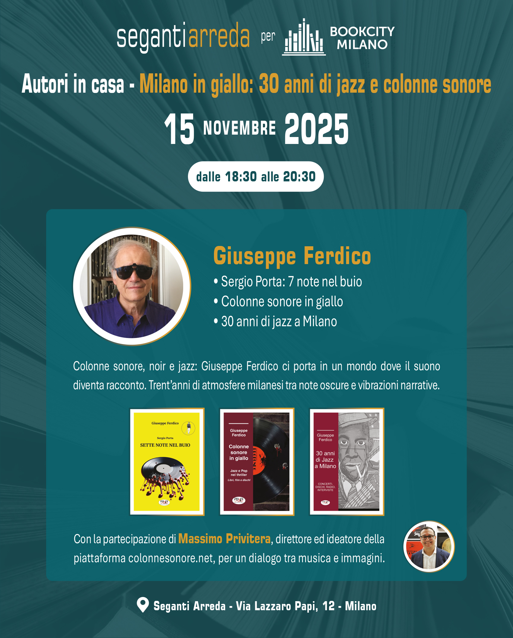 locandina presentazione ferdico book city milano 2025