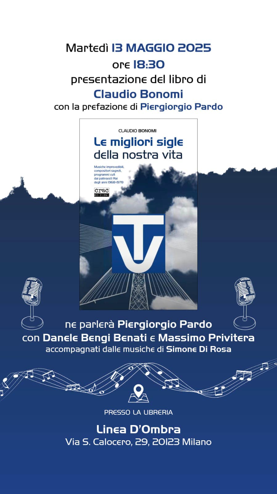 locandina presentazione libro le migliori sigle della nostra vita