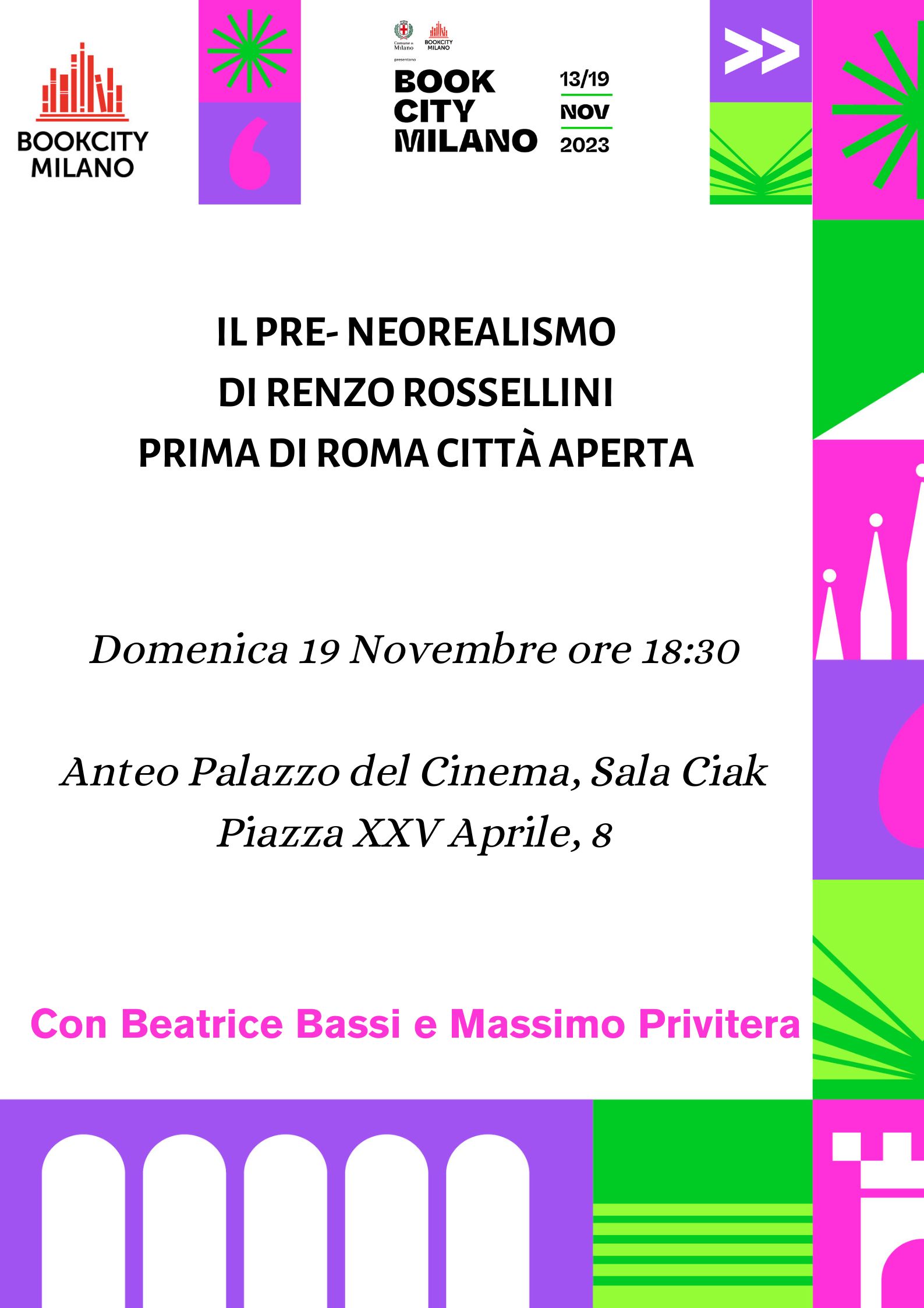 locandina renzo rossellini bookcity