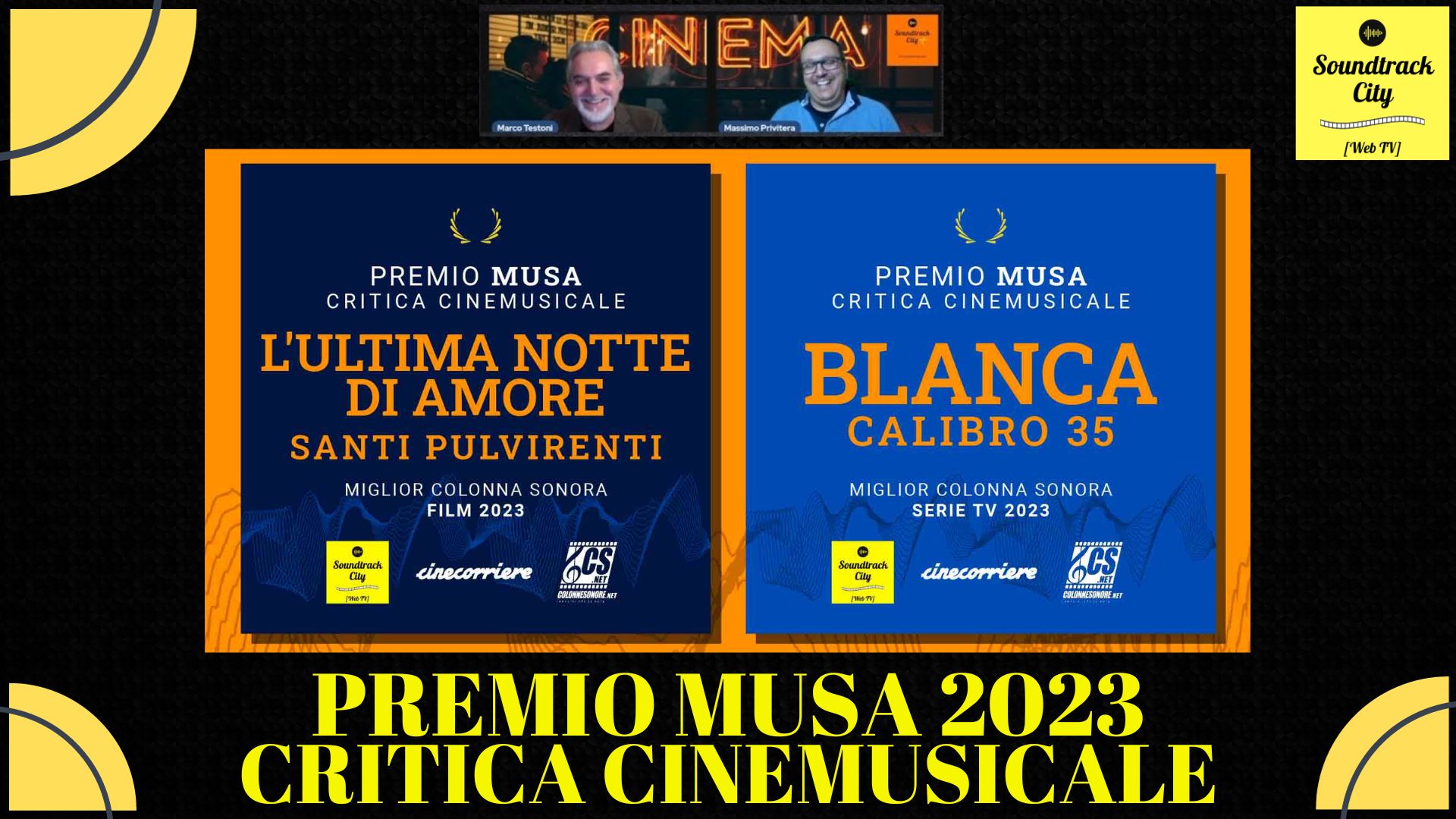 locandina soundtrack city premio musa 2023