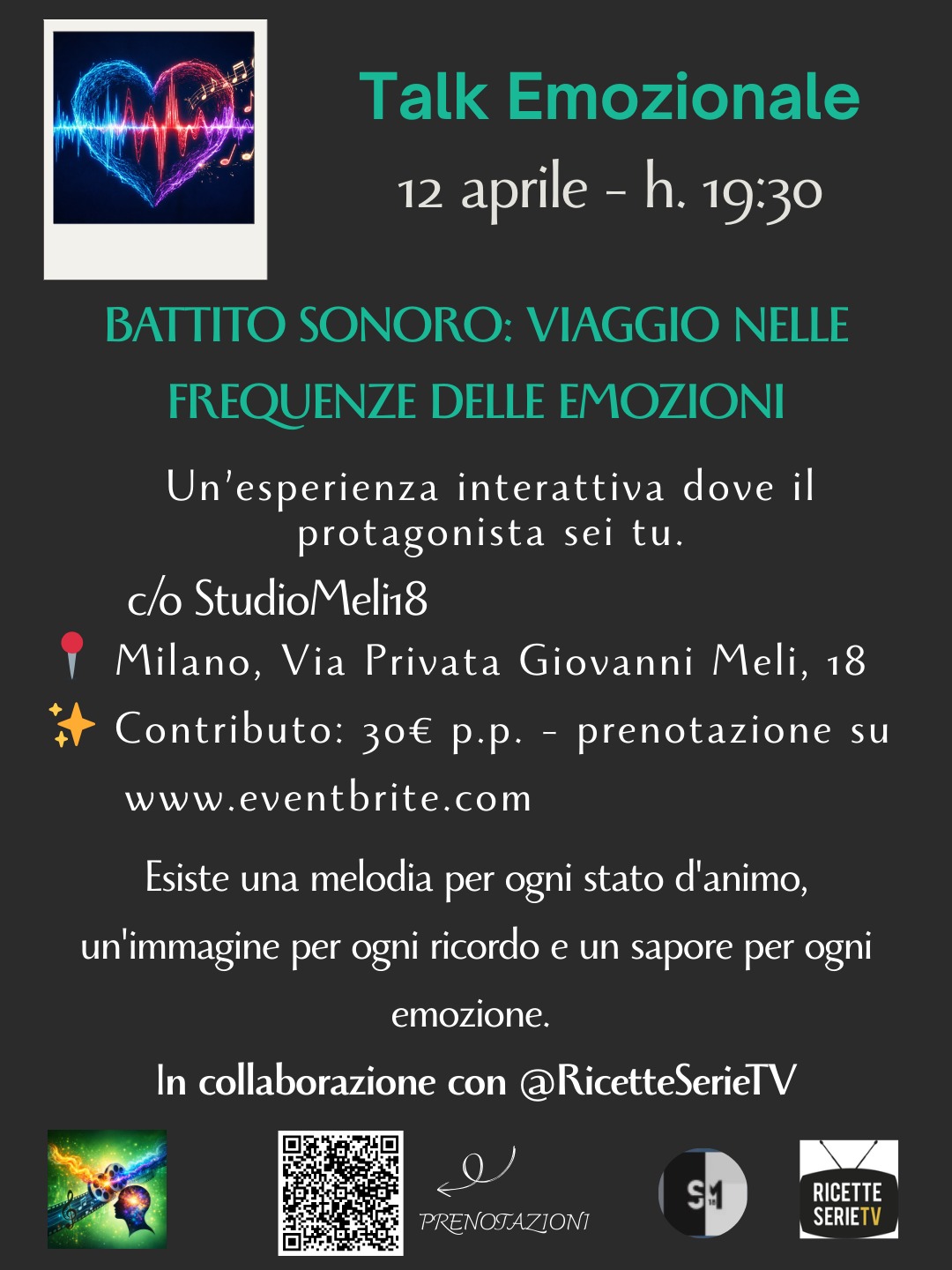 locandina talk emozionale studiopoli 2026
