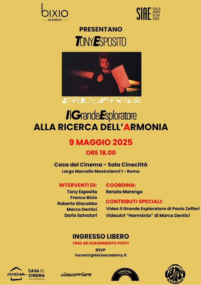 ColonneSonore.Net locandina tony esposito evento