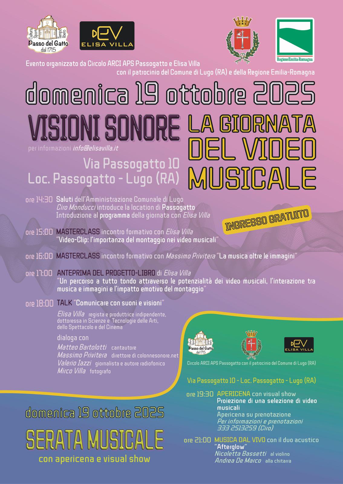 locandina visioni sonore talk