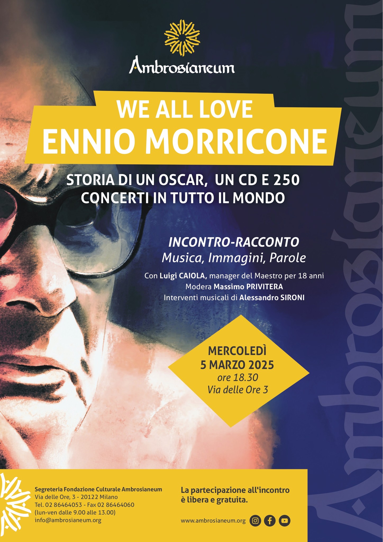 locandina we all love morricone ambrosianeum