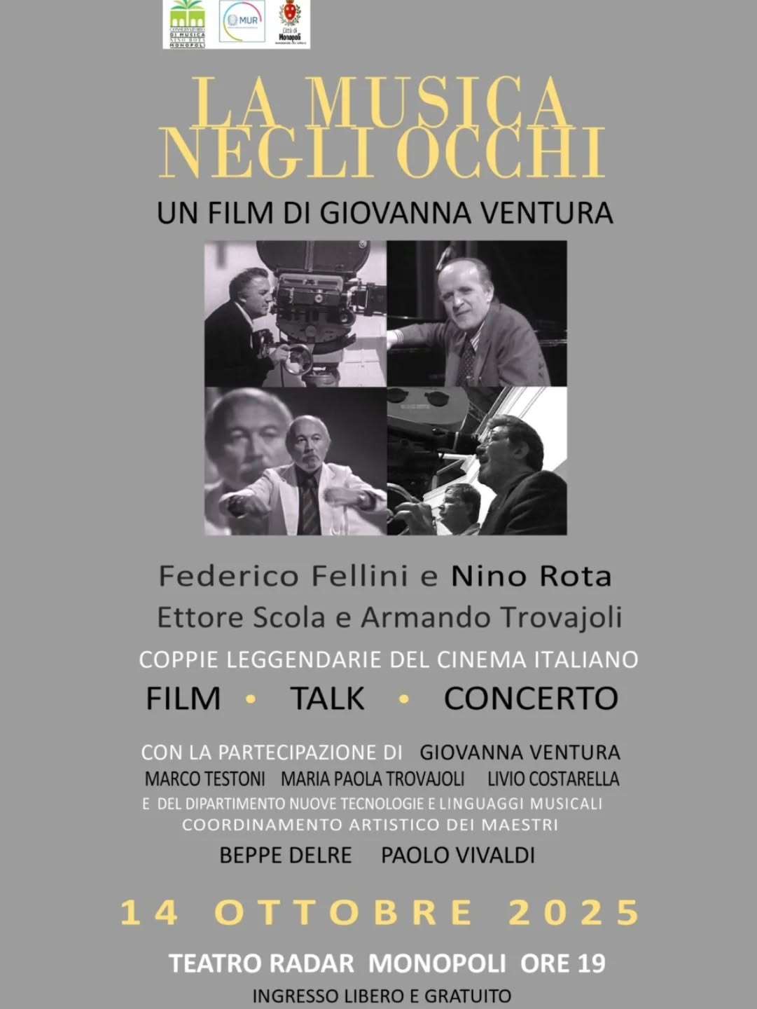 locandina la musica negli occhi
