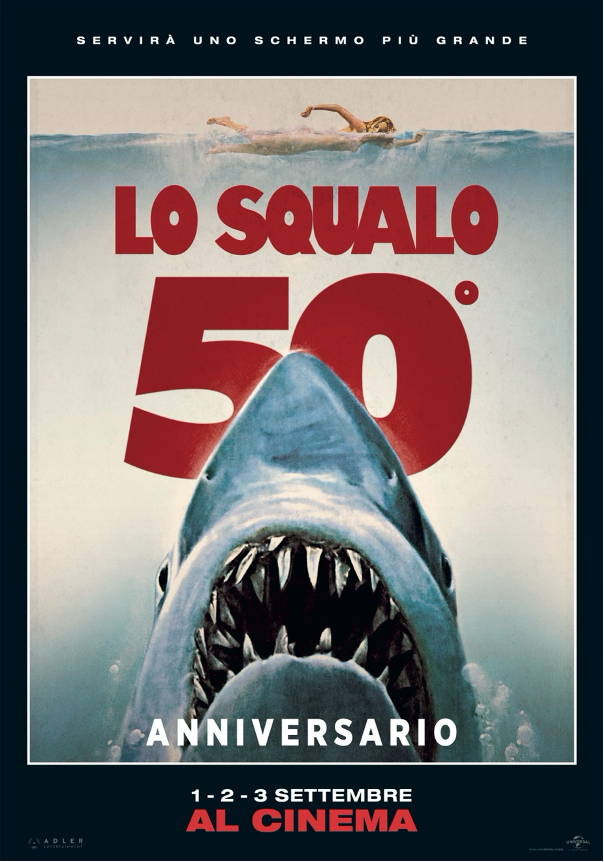 locandina lo squalo 50 anniversario