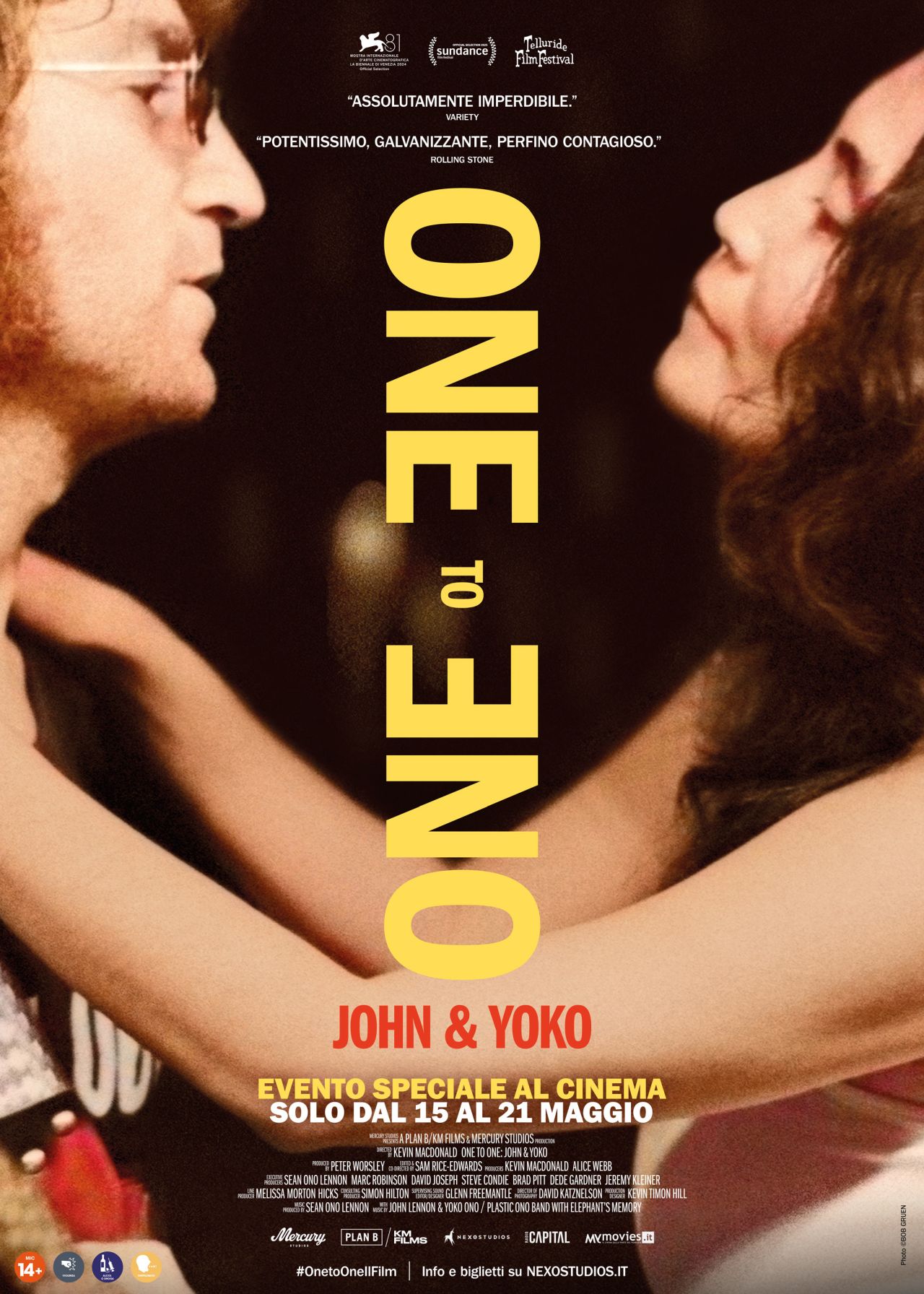locandina one to one yoko lennon 2