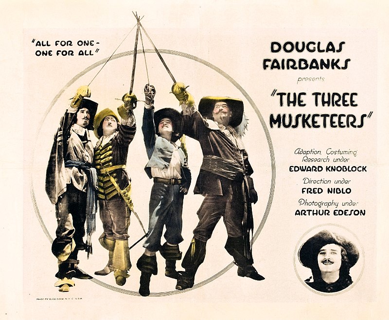 locandina the three musketeers fairbanks