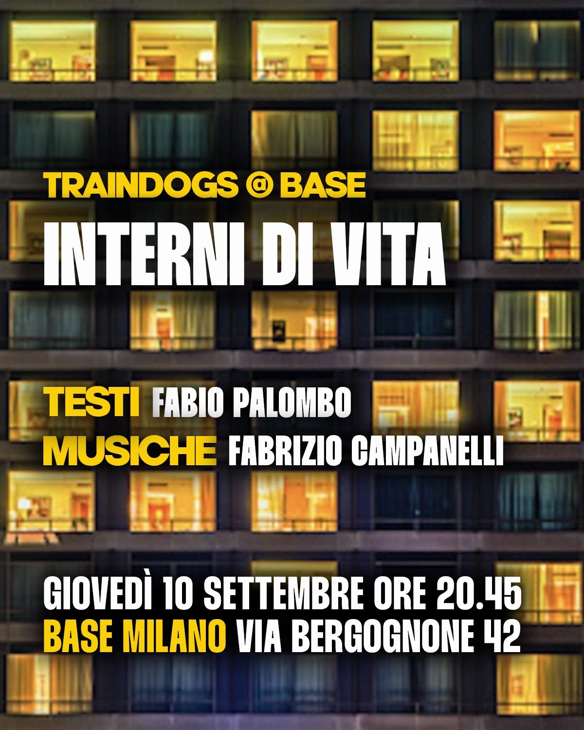 locandina traingogs campanelli milano