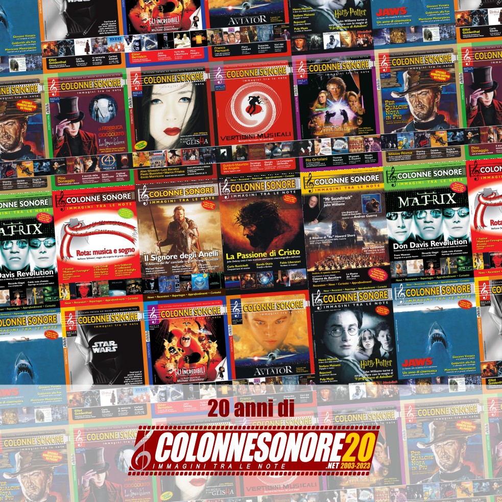 logo colonne sonore 20 anni bianco